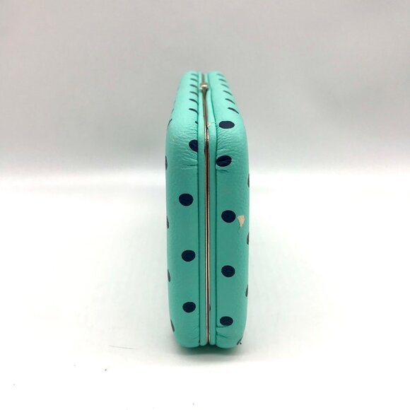 Merona Light Blue Polka Dot Hinge Wallet - Picture 3 of 10